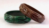 BB77 bow carved bakelite bangle